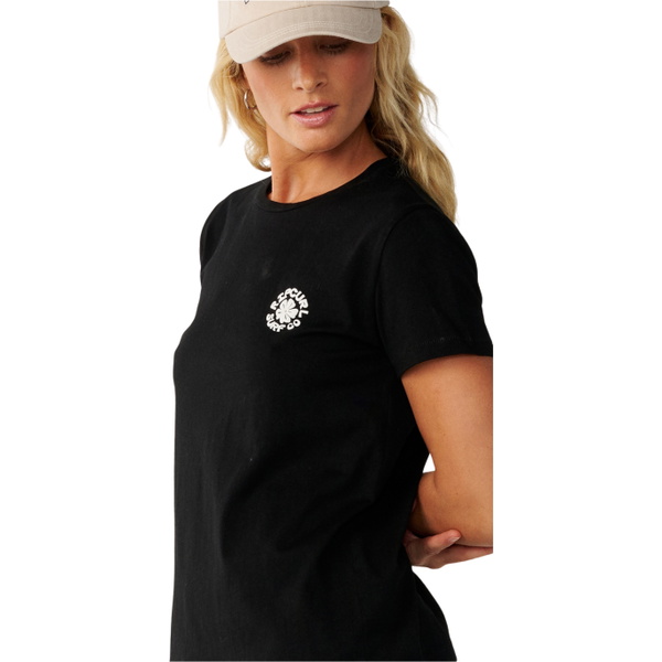 2026 Rip Curl Womens Party Wave Short Sleeve T-Shirt 0Q4WTE - Black